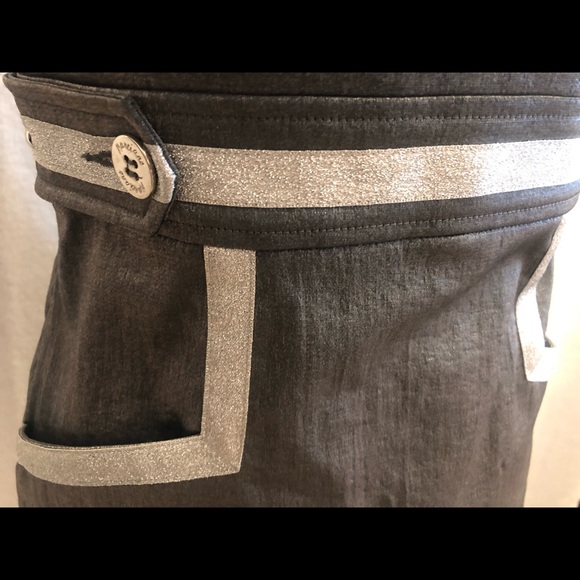 Silver & Pewter Marciano Bustier Halter Top - Picture 6 of 10